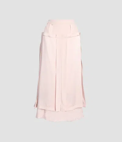 Erdem Satin Cady Midi Skirt