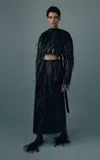 Erdem Sequined Crop Top In Black