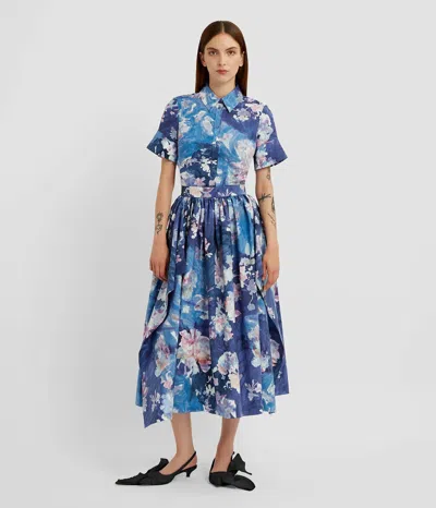 Erdem Short Sleeve Shirt In Blue