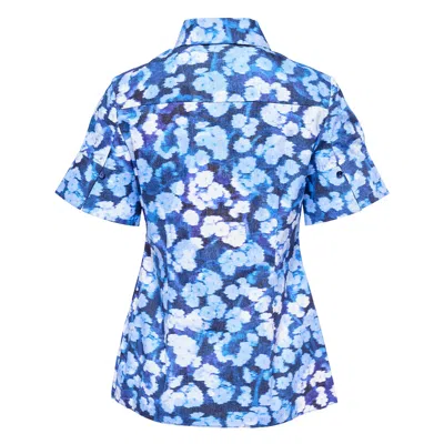 Erdem Short Sleeve Shirt Heavy Cotton In Blue