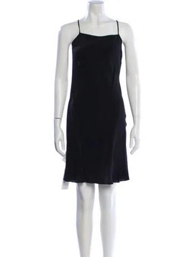 Pre-owned Erdem Silk Knee-length Dress In Black