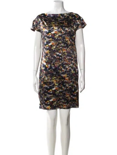 Pre-owned Erdem Silk Knee-length Dress In Green