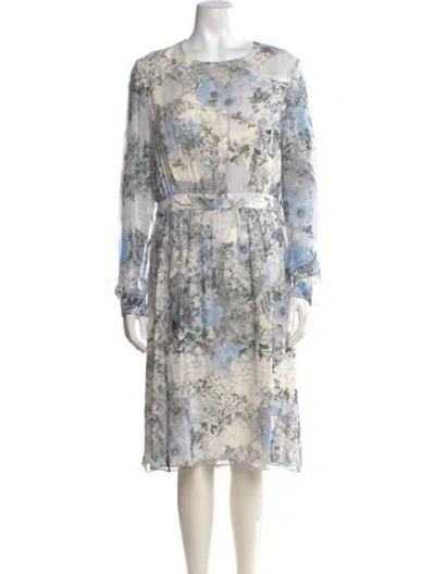 Pre-owned Erdem Silk Knee-length Dress In Multi