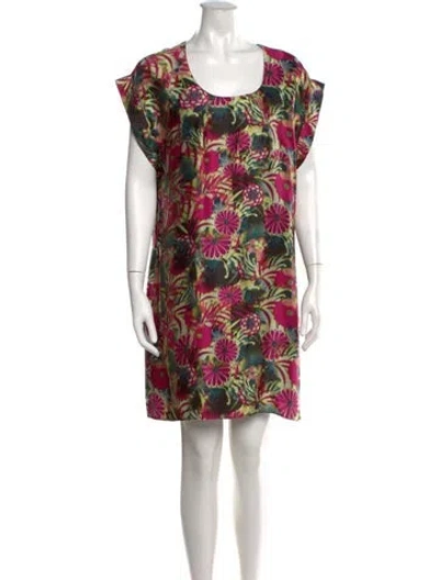 Pre-owned Erdem Silk Knee-length Dress In Pink