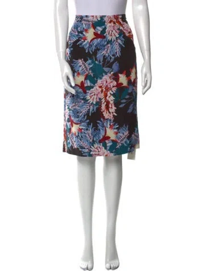 Pre-owned Erdem Silk Knee-length Skirt In Black