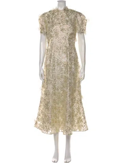 Pre-owned Erdem Silk Long Dress