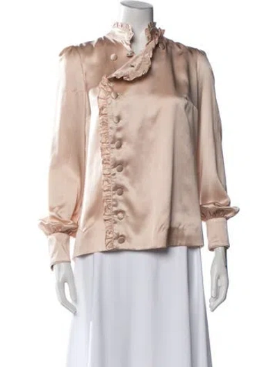 Pre-owned Erdem Silk Long Sleeve Blouse In Multi
