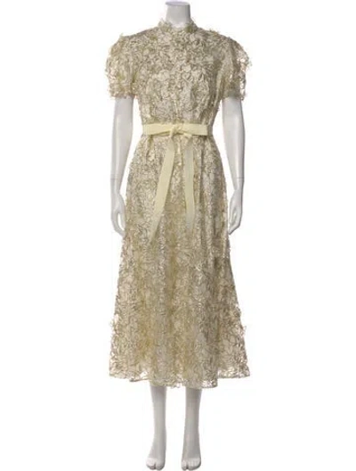 Pre-owned Erdem Silk Midi Length Dress