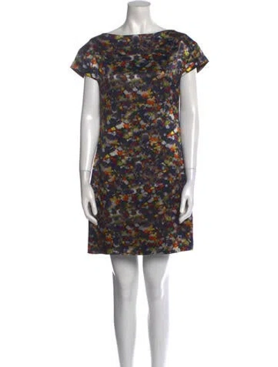 Pre-owned Erdem Silk Mini Dress In Black