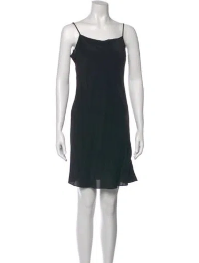 Pre-owned Erdem Silk Mini Dress In Black