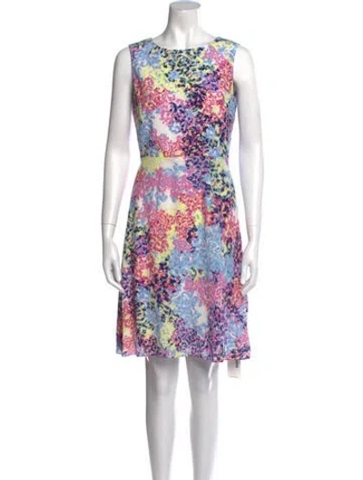 Pre-owned Erdem Silk Mini Dress In Blue