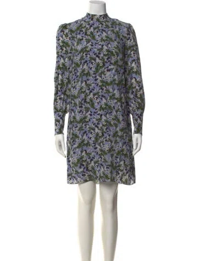 Pre-owned Erdem Silk Mini Dress In Multi