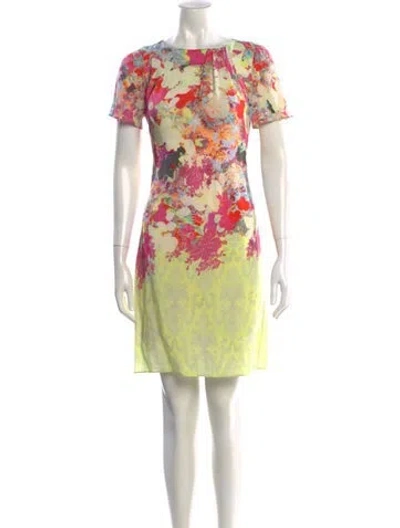 Pre-owned Erdem Silk Mini Dress In Multi