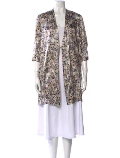 Pre-owned Erdem Silk Mini Dress In Multi