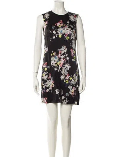 Pre-owned Erdem Silk Mini Dress In Neutral