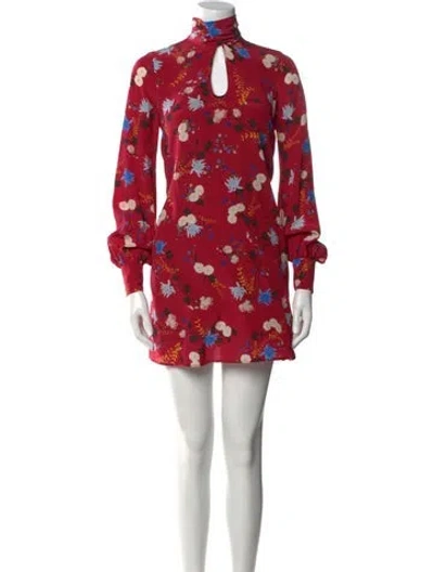Pre-owned Erdem Silk Mini Dress In Pink
