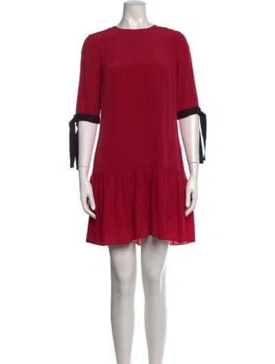Pre-owned Erdem Silk Mini Dress In Pink
