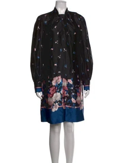 Pre-owned Erdem Silk Mini Dress W/ Tags In Black