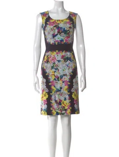 Pre-owned Erdem Silk Mini Dress In Yellow