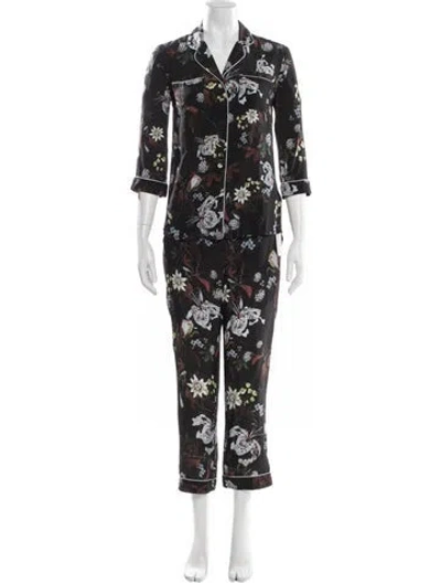 Pre-owned Erdem Silk Printed Pantsuit In Multi