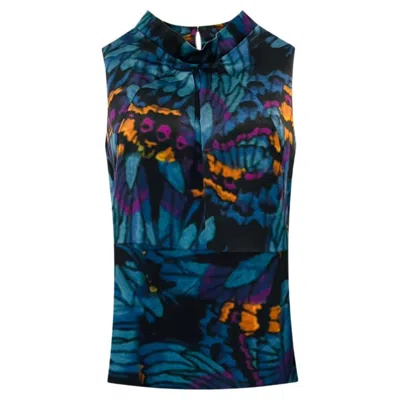 Pre-owned Erdem Silk Top In Black
