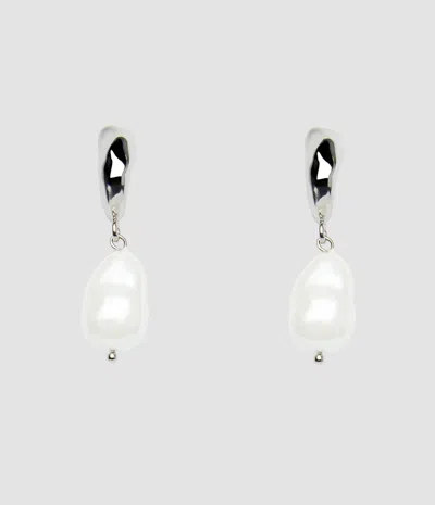 Erdem Pearl-embellishment Earrings In White