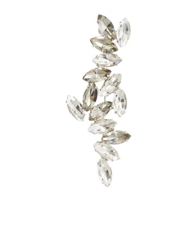 Erdem Silver-tone Crystal Brooch In Metallic