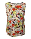 Erdem Sleeveless Blouse In Floral Print Cotton In Multi