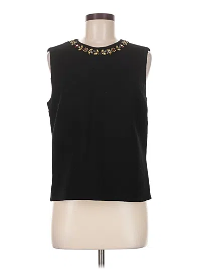 Pre-owned Erdem Sleeveless Top Black Halter Neckline Tops