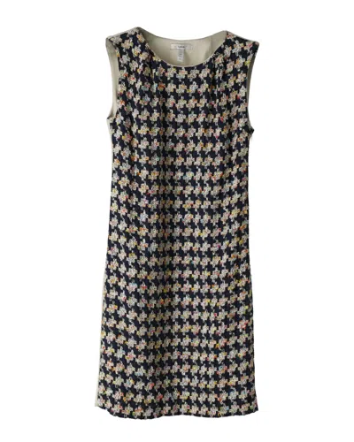Pre-owned Erdem Sleeveless Tweed Sheath Dress In Multicolor Polyester