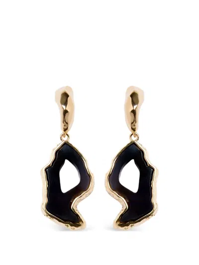 Erdem Stone-pendant Drop Earrings In Multi
