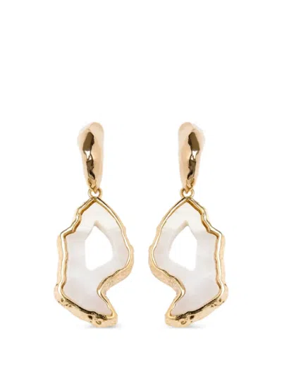Erdem Stone-pendant Drop Earrings In Multi