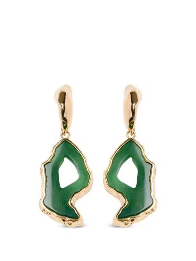 Erdem Stone-pendant Drop Earrings In Multi