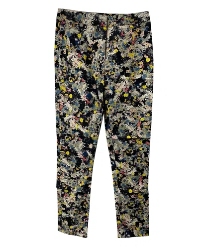 Erdem Straight Leg Trousers In Floral Viscose In Multi
