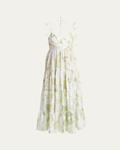 Erdem Strappy Fit-&-flare Maxi Dress