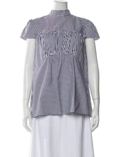 Pre-owned Erdem Striped Mini Dress In Multi