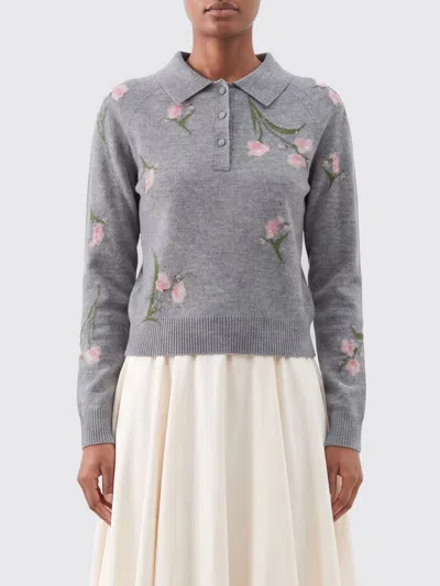 Erdem Sweater Woman Color Grey In Gray