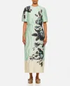 Erdem Crinkled Satin Midi Dress In White