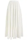 Erdem Tiered Broderie-anglais Cotton Midi Skirt