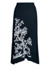 Erdem Tree-print Midi Skirt