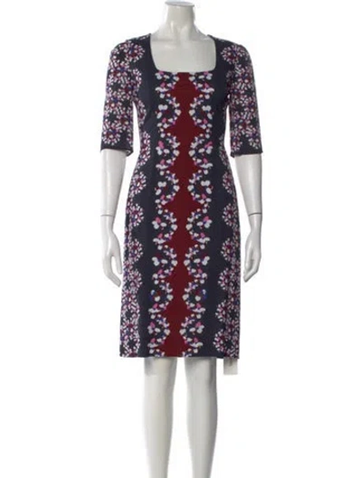 Pre-owned Erdem Vintage Knee-length Dress In Blue