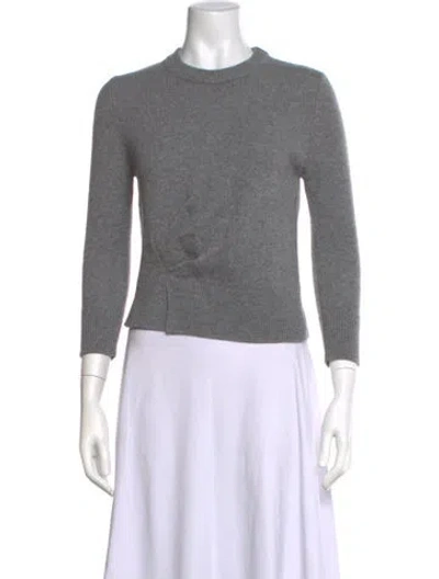 Pre-owned Erdem Virgin Wool Crew Neck Sweater W/ Tags In Grey