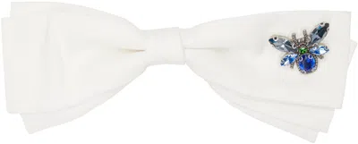 Erdem White Crystal-cut Barrette