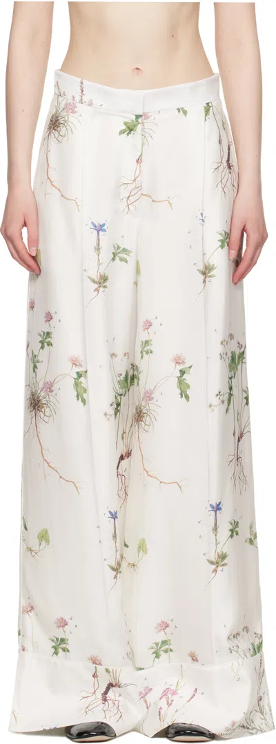 Erdem White Pyjama Trousers