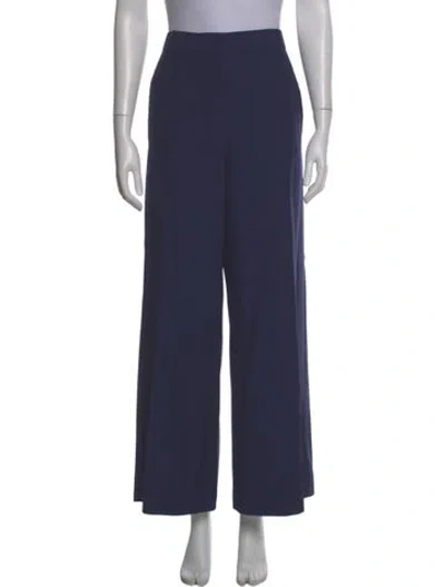 Pre-owned Erdem Wide Leg Pants In Blue
