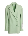 Erdem Woman Blazer Light Green Size 8 Viscose, Wool In Green