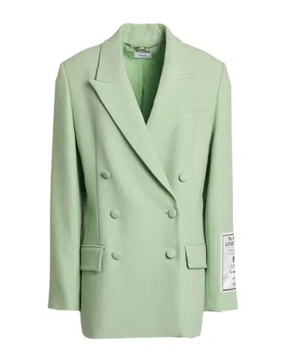 Erdem Woman Blazer Light Green Size 8 Viscose, Wool