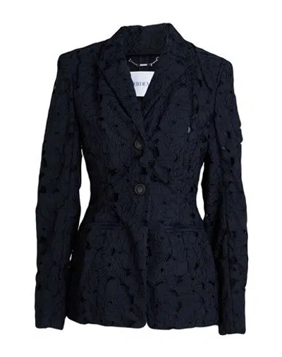 Erdem Woman Blazer Midnight Blue Size 10 Cotton, Polyester, Elastane