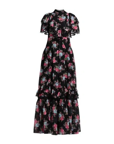 Erdem Woman Maxi Dress Black Size 8 Cotton, Silk