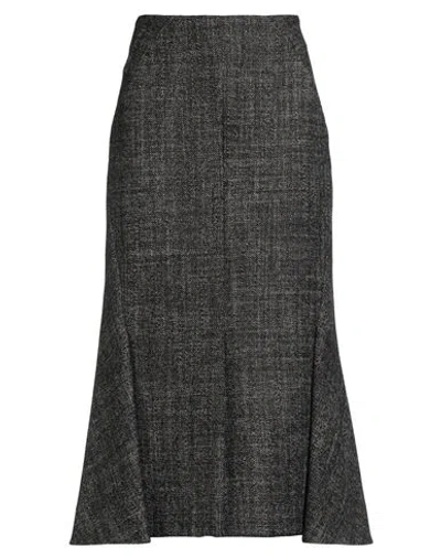 Erdem Woman Midi Skirt Dark Brown Size 6 Virgin Wool